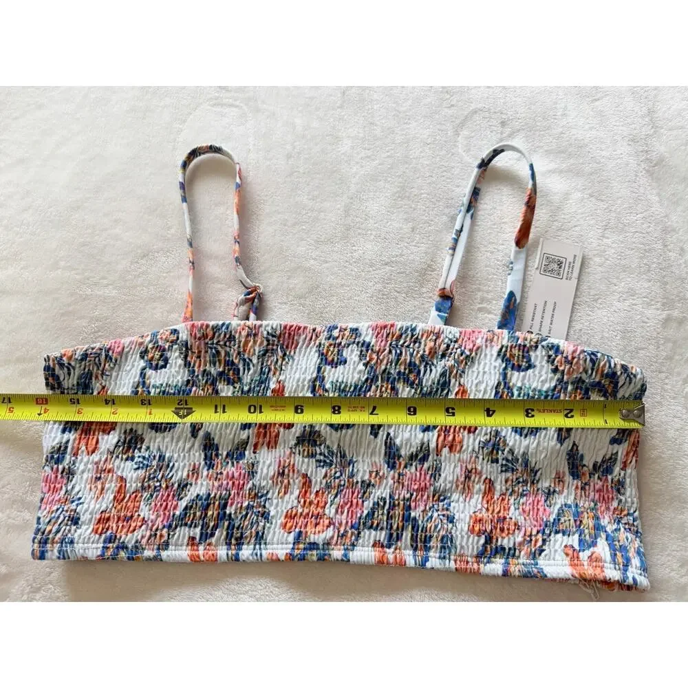 Jolyn Bikini Set Size XL Smocked Floral “Kelia” Bottom “Eva” Top NWT 2 Pc